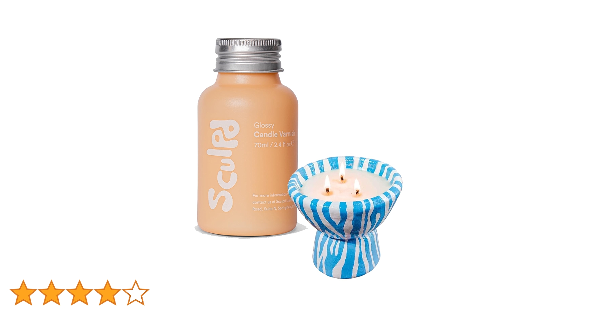 Amazon.co.jp: Sculpd 光沢クリアコートキャンドル製作アクリルニス